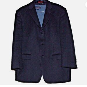 Mantoni Italy cashmere wool blend Classic Black Men's Blazer sport coat 42R